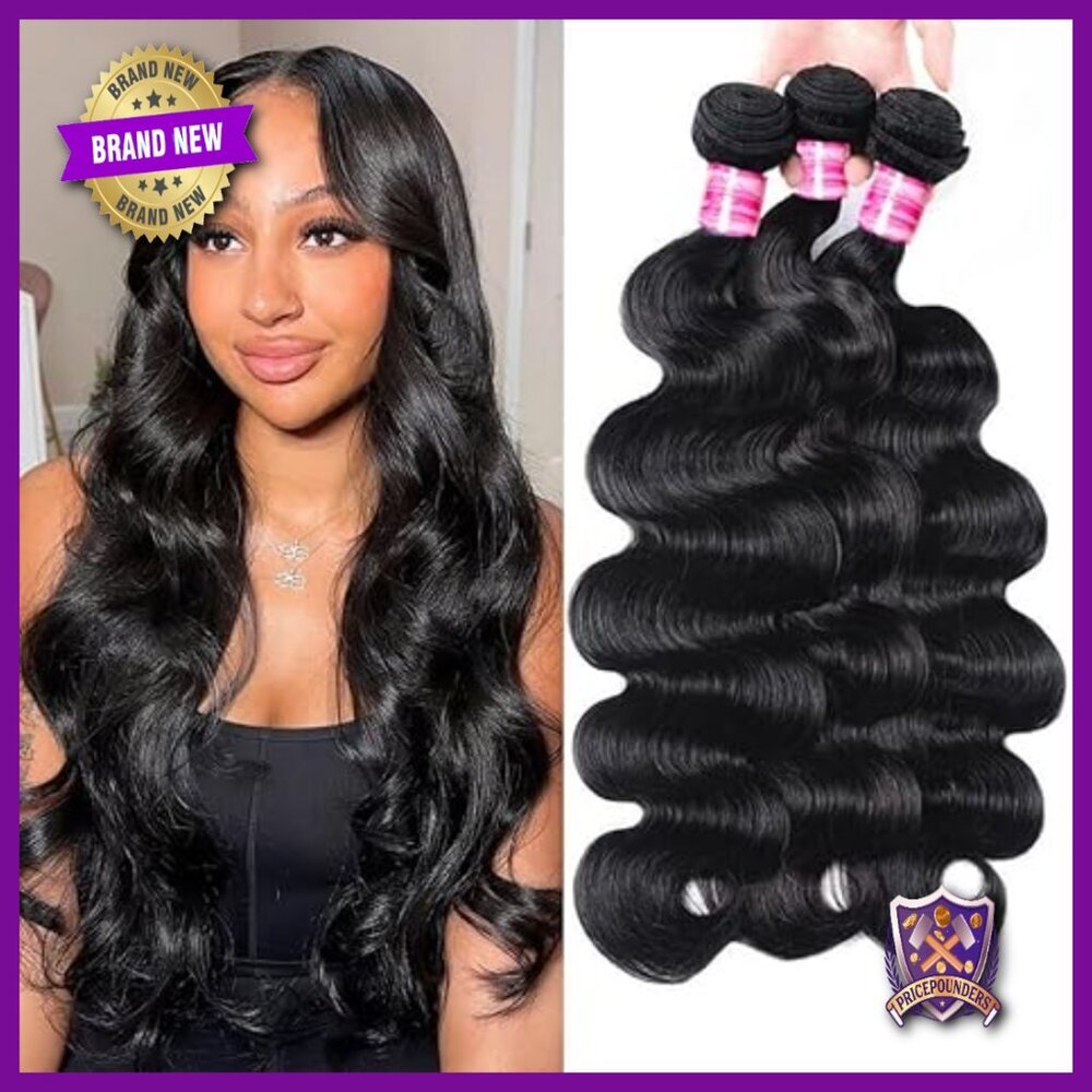 18 Inch Brazilian Body Wave Human Hair Bundles 3 Bundle Deal
